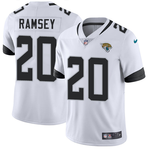 Nike Jacksonville Jaguars #20 Jalen Ramsey White Men Stitched NFL Vapor Untouchable Limited Jersey